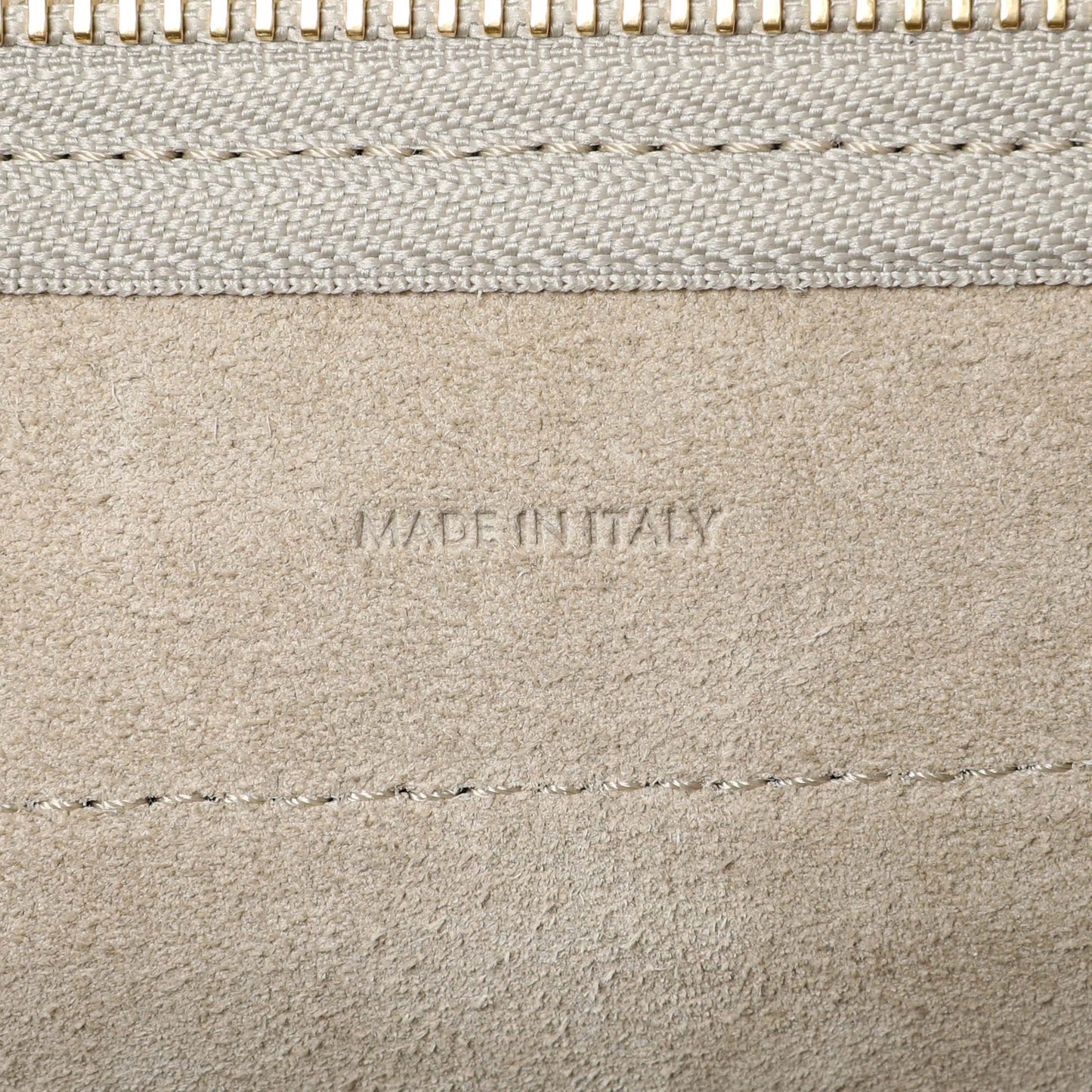 Exclusive Celine Beige Grained Calfskin Nano Belt Bag — Lifestyle View
