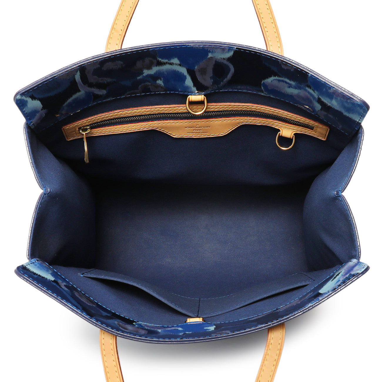 Exclusive Louis Vuitton Grand Bleu Vernis Ikat Catalina Tote — Top View