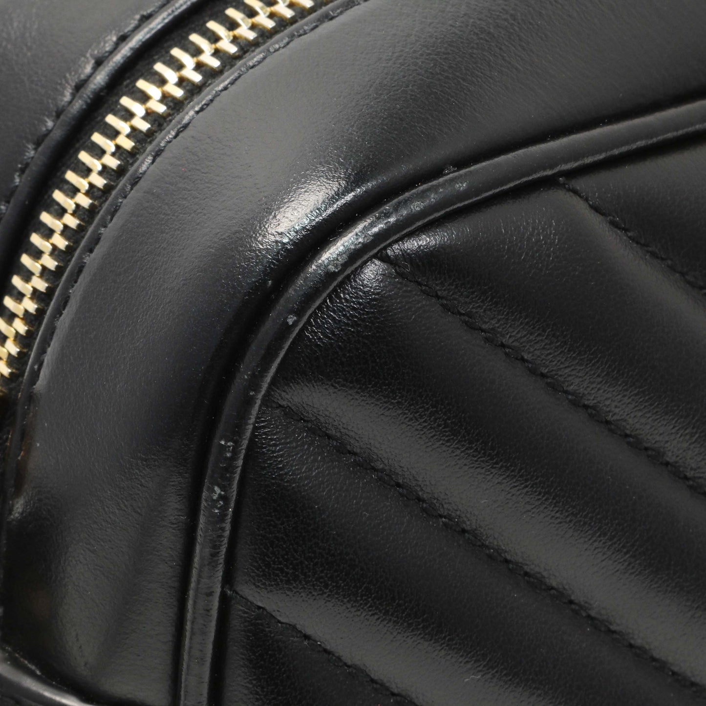 Exclusive Saint Laurent Black Calfskin Matelasse Monogram Lou Camera Bag — Alternate View 13