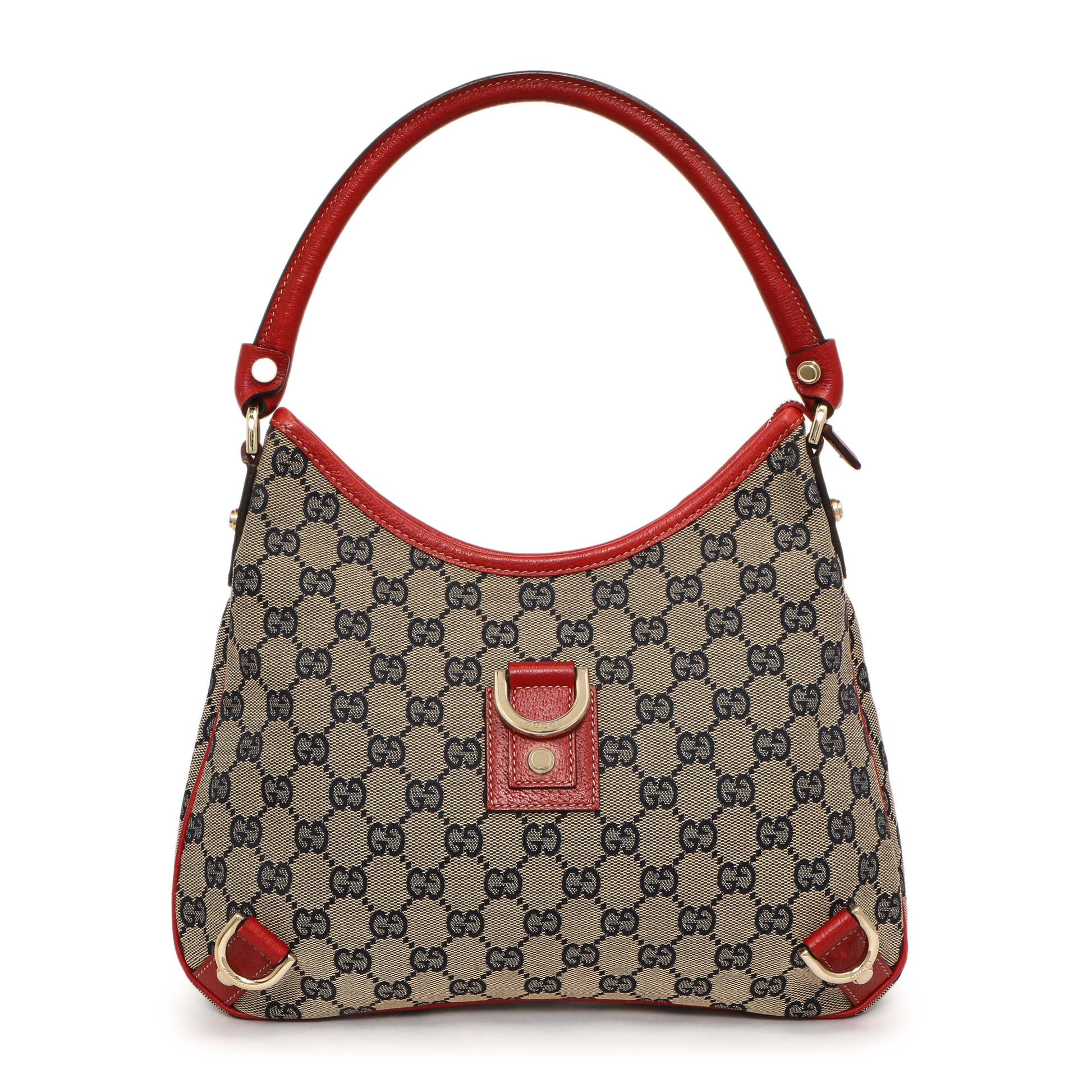 Exclusive Gucci Monogram Medium Abbey D Ring Hobo — Front View