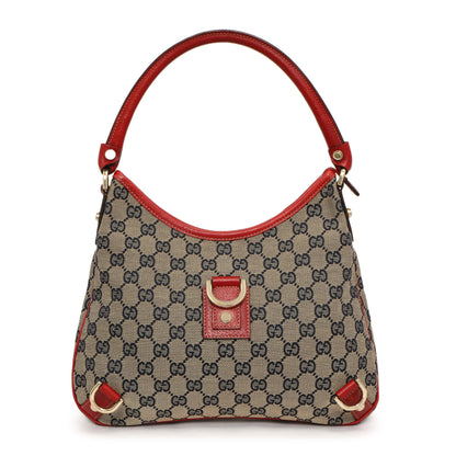 Exclusive Gucci Monogram Medium Abbey D Ring Hobo — Front View