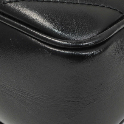 Exclusive Saint Laurent Black Calfskin Matelasse Monogram Lou Camera Bag — Detail View