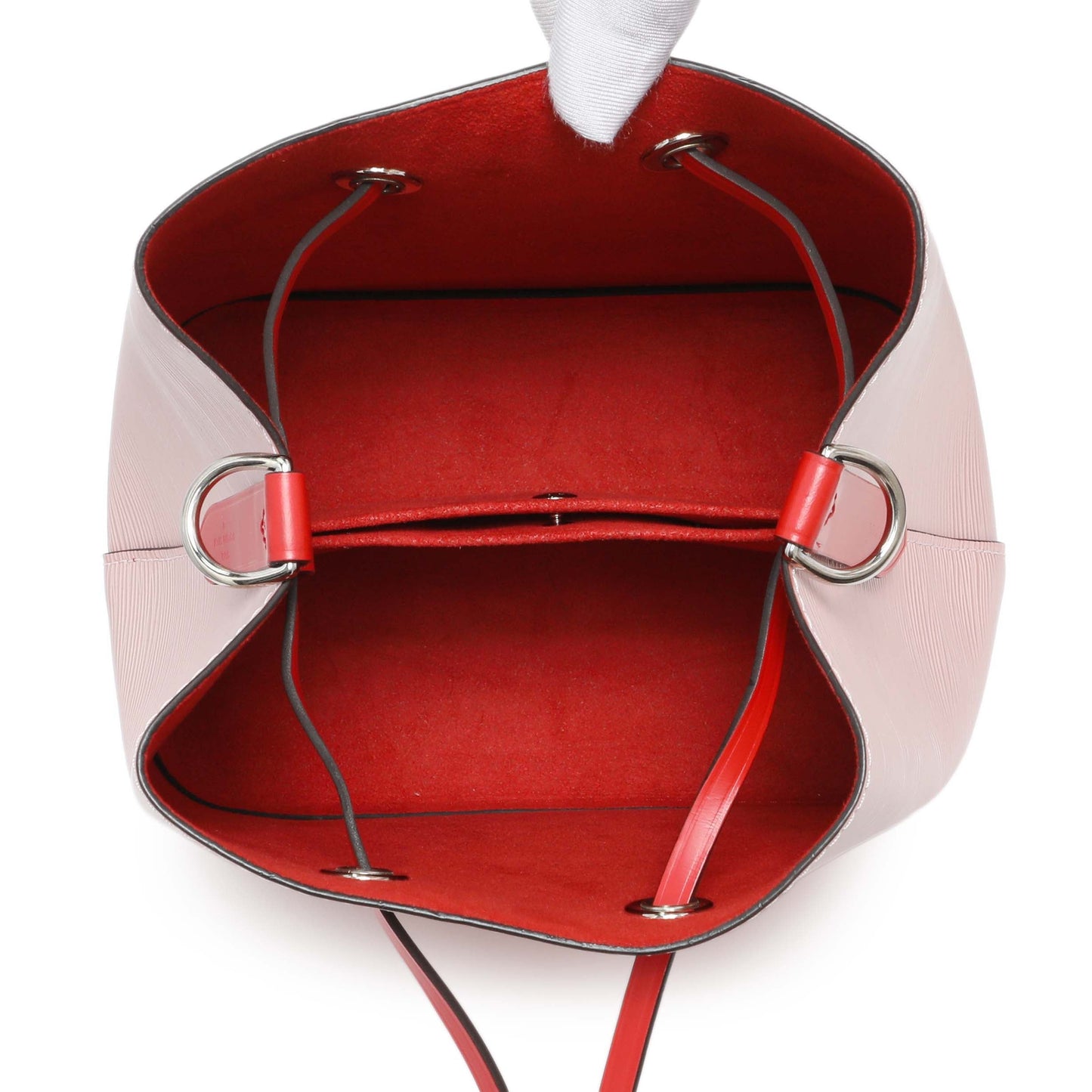 Exclusive Louis Vuitton Epi NeoNoe BB Rose Ballerine — Top View