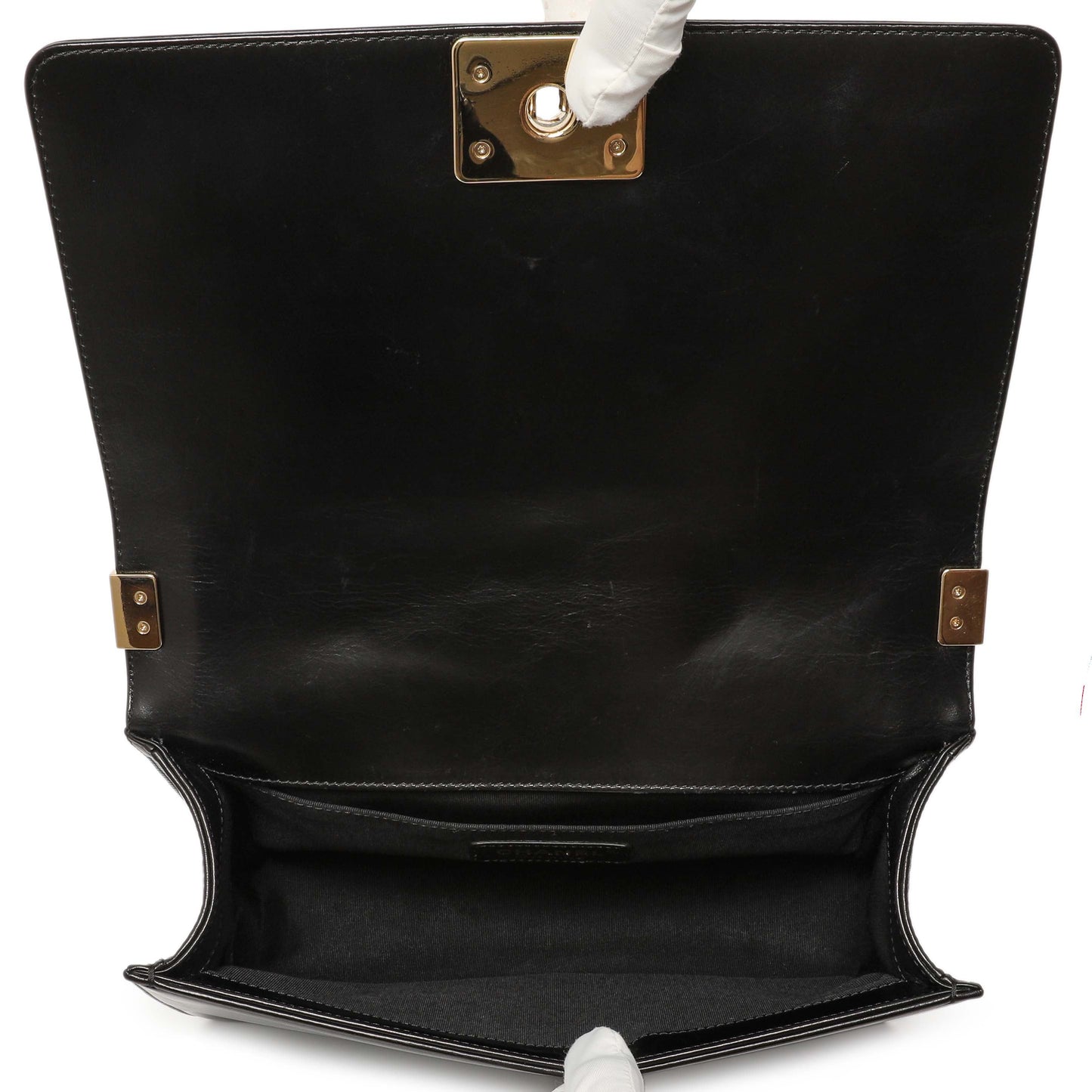 Exclusive Chanel Black Shearling Medium Boy Bag — Alternate View 9