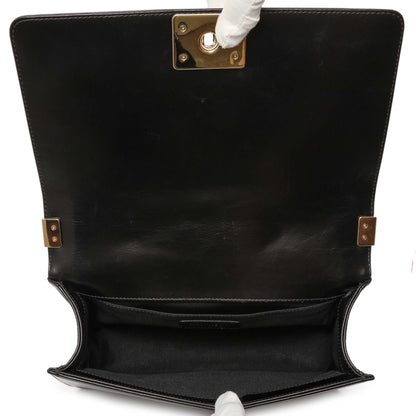 Exclusive Chanel Black Shearling Medium Boy Bag — Alternate View 9