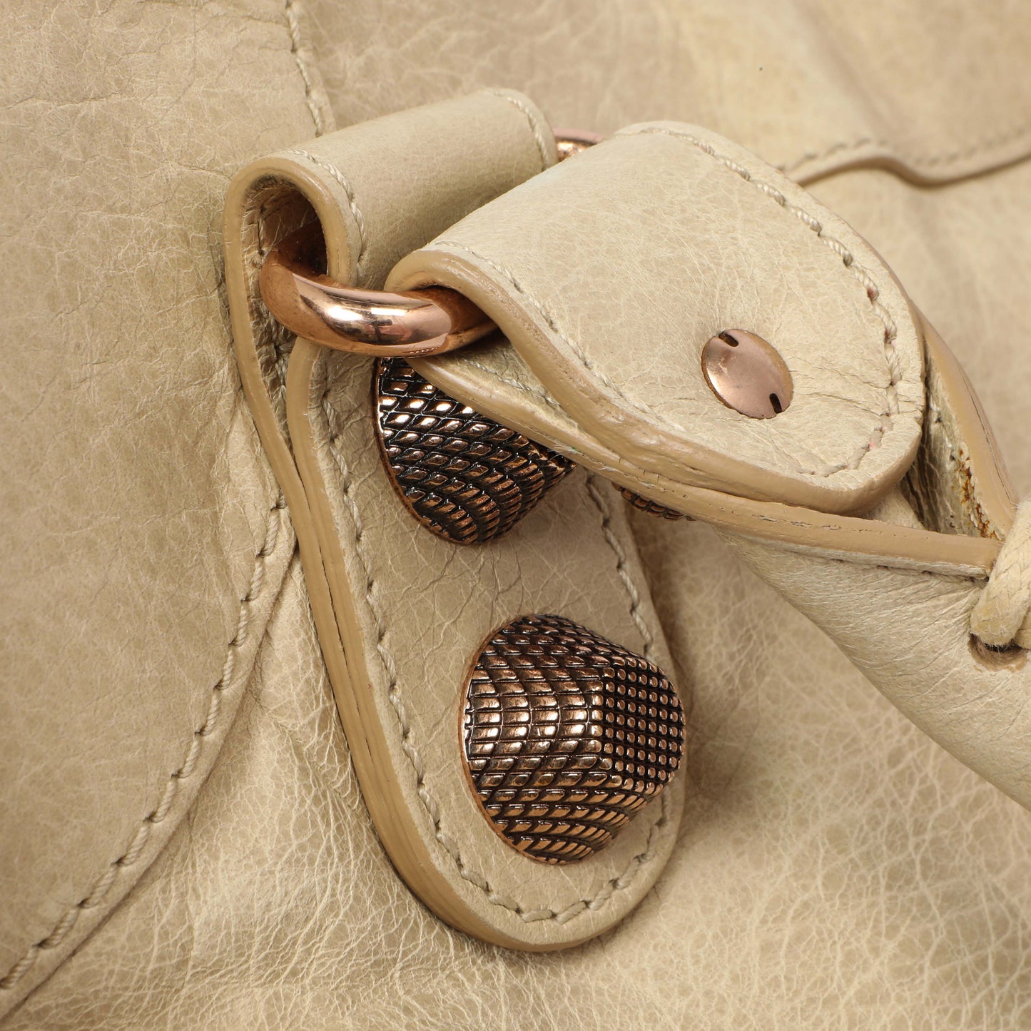 Exclusive Balenciaga Beige Lambskin Giant 21 City — Alternate View 12