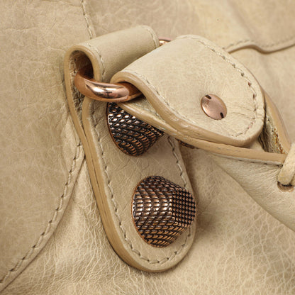 Exclusive Balenciaga Beige Lambskin Giant 21 City — Alternate View 12