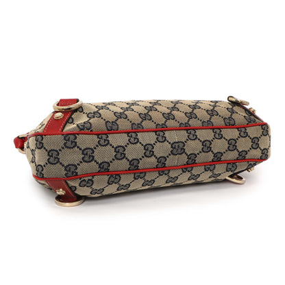 Exclusive Gucci Monogram Medium Abbey D Ring Hobo — Back View