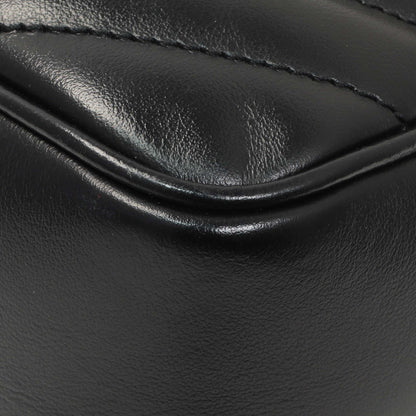 Exclusive Saint Laurent Black Calfskin Matelasse Monogram Lou Camera Bag — Alternate View 7