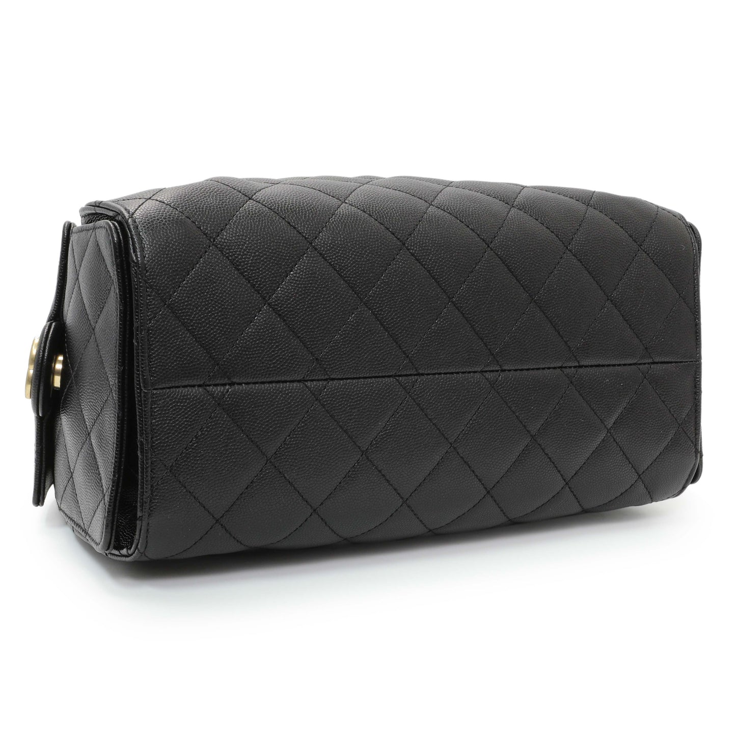 Exclusive Chanel Caviar Quilted Small Chanel 25 Handbag — Back View