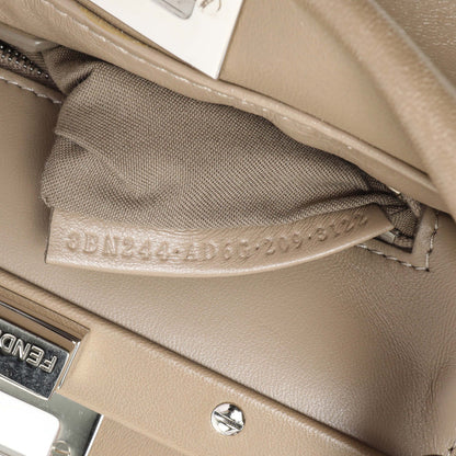 Exclusive Fendi Tortora Nappa Mini Peekaboo Iconic Satchel — Alternate View 10