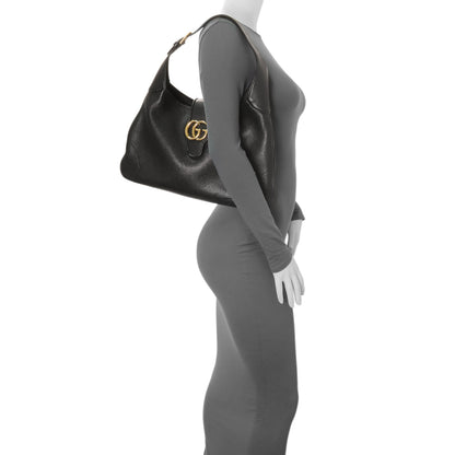 Exclusive Gucci Black Goatskin Medium Aphrodite Shoulder Bag — Alternate View 10