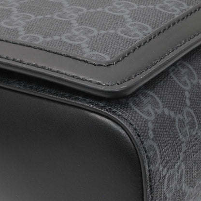 Exclusive Gucci Black GG Supreme Monogram Medium Crossbody Messenger — Top View