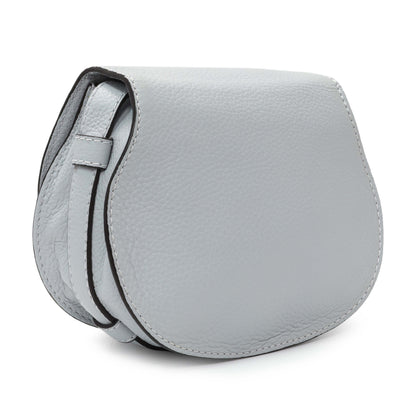 Exclusive Chloe Blue Mist Mini Marcie Round Crossbody — Side View