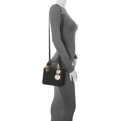 Exclusive Christian Dior Black Tweed Mini Lady Dior — Alternate View 7