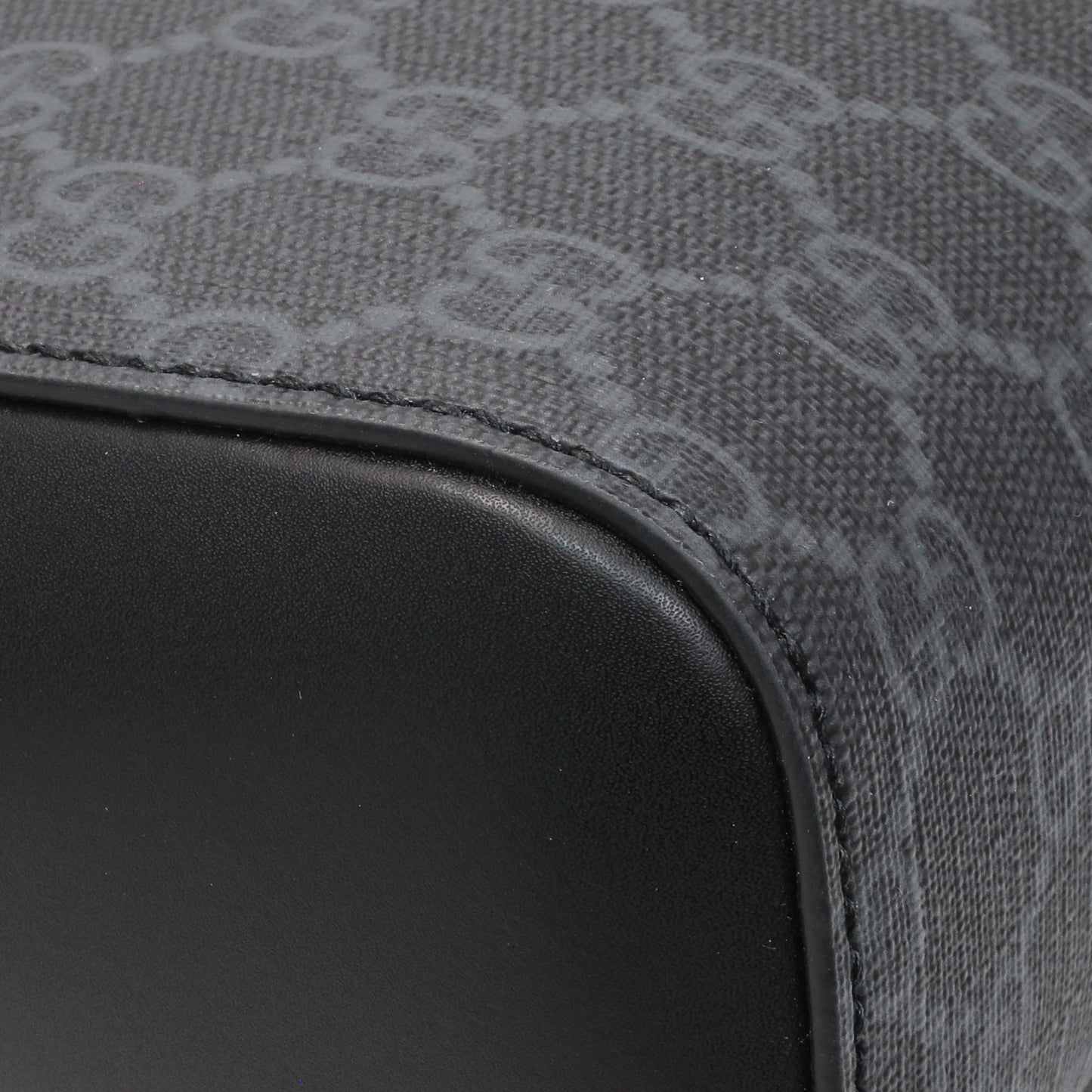 Exclusive Gucci Black GG Supreme Monogram Medium Crossbody Messenger — Lifestyle View