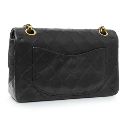 Exclusive Chanel Black Quilted Lambskin Vintage Small Double Flap — Side View