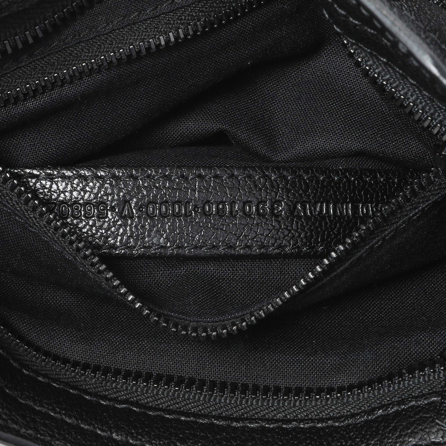 Exclusive Balenciaga Black Chevre Metallic Edge Mini City — Alternate View 10