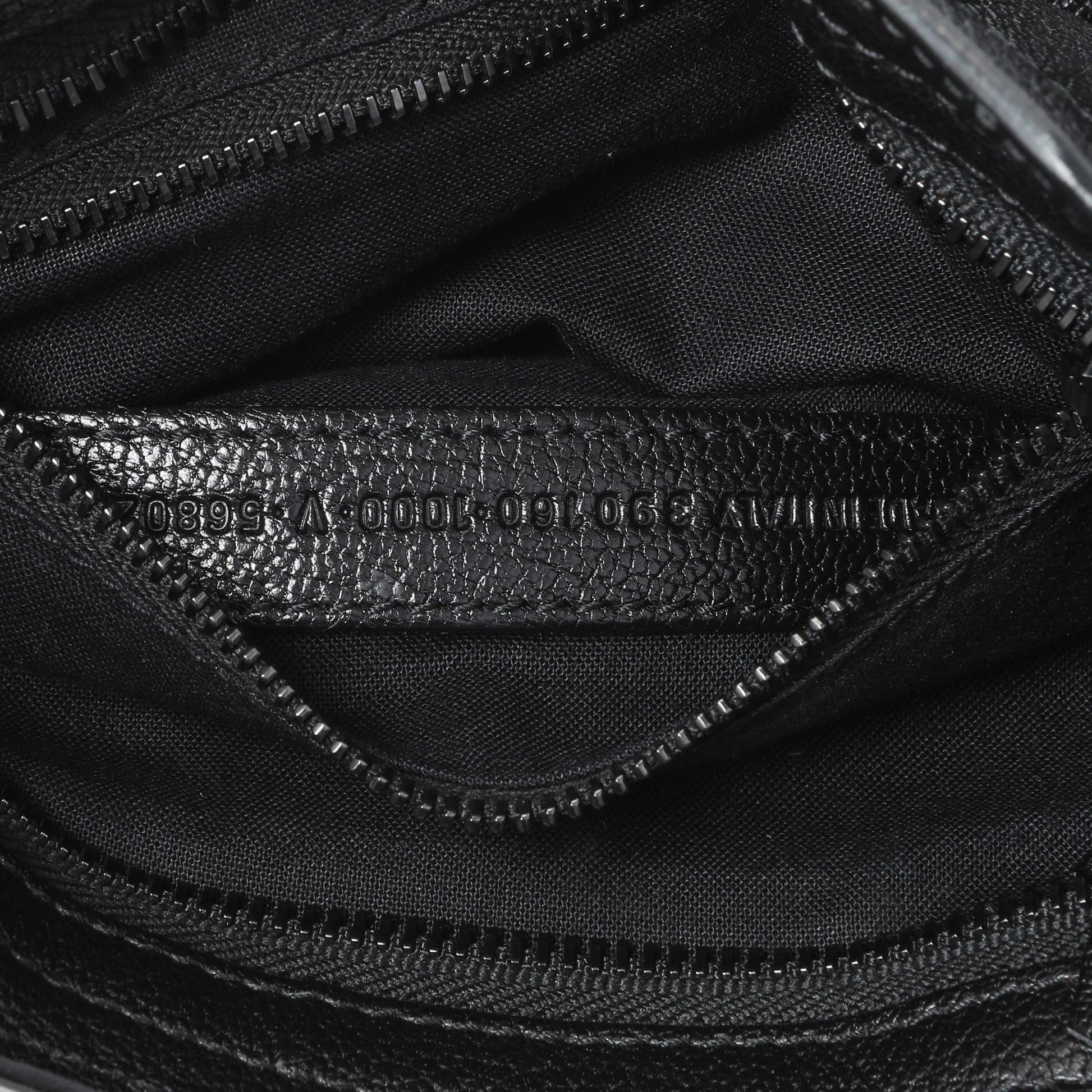 Exclusive Balenciaga Black Chevre Metallic Edge Mini City — Alternate View 10
