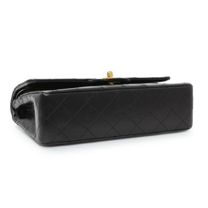 Exclusive Chanel Black Quilted Lambskin Vintage Small Double Flap — Back View