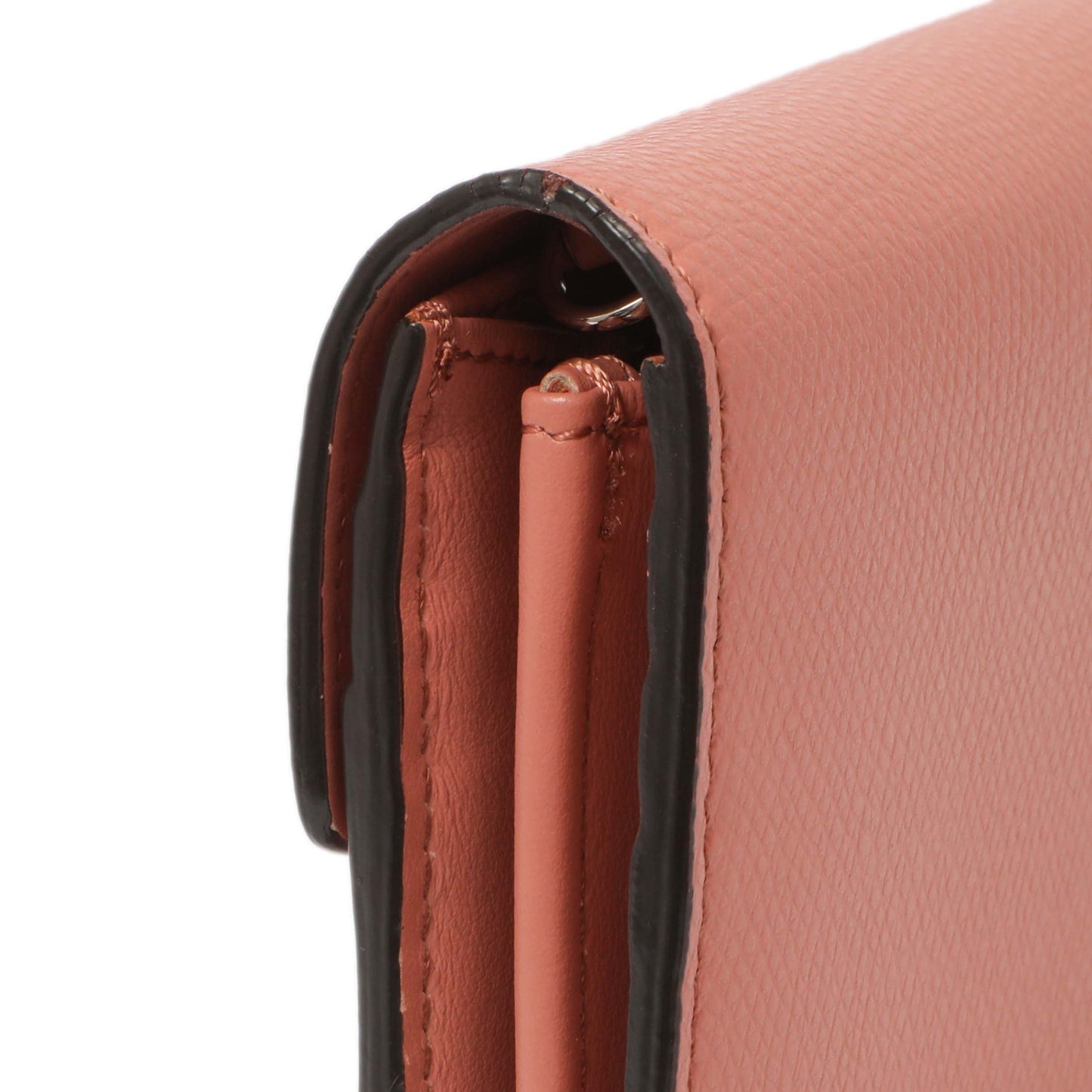 Exclusive Fendi Pink Vitello Cruise F is Fendi Continental Envelope Wallet on Chain — Alternate View 7