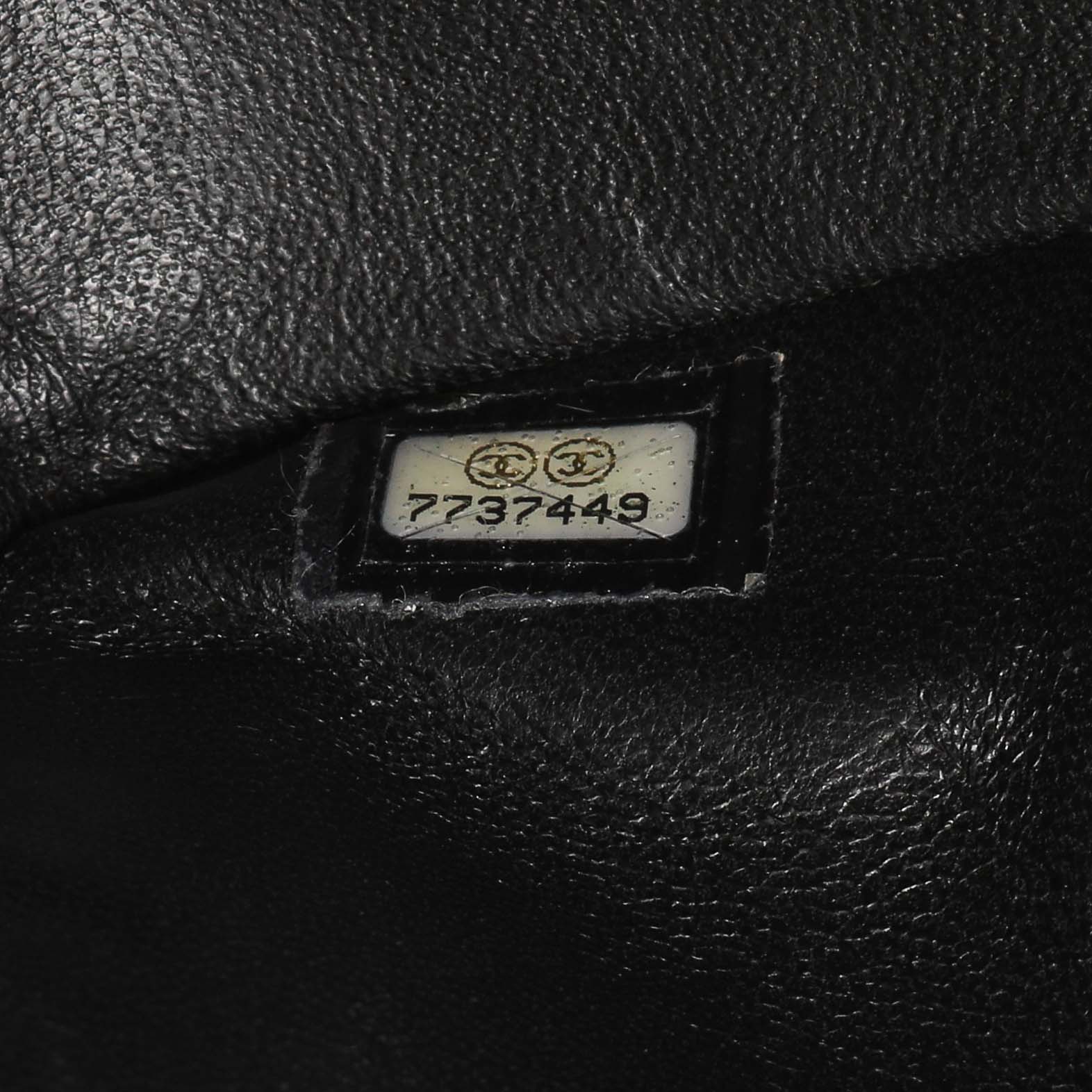 Exclusive Chanel Black Quilted Caviar Medium Classic Double Flap — Lifestyle View