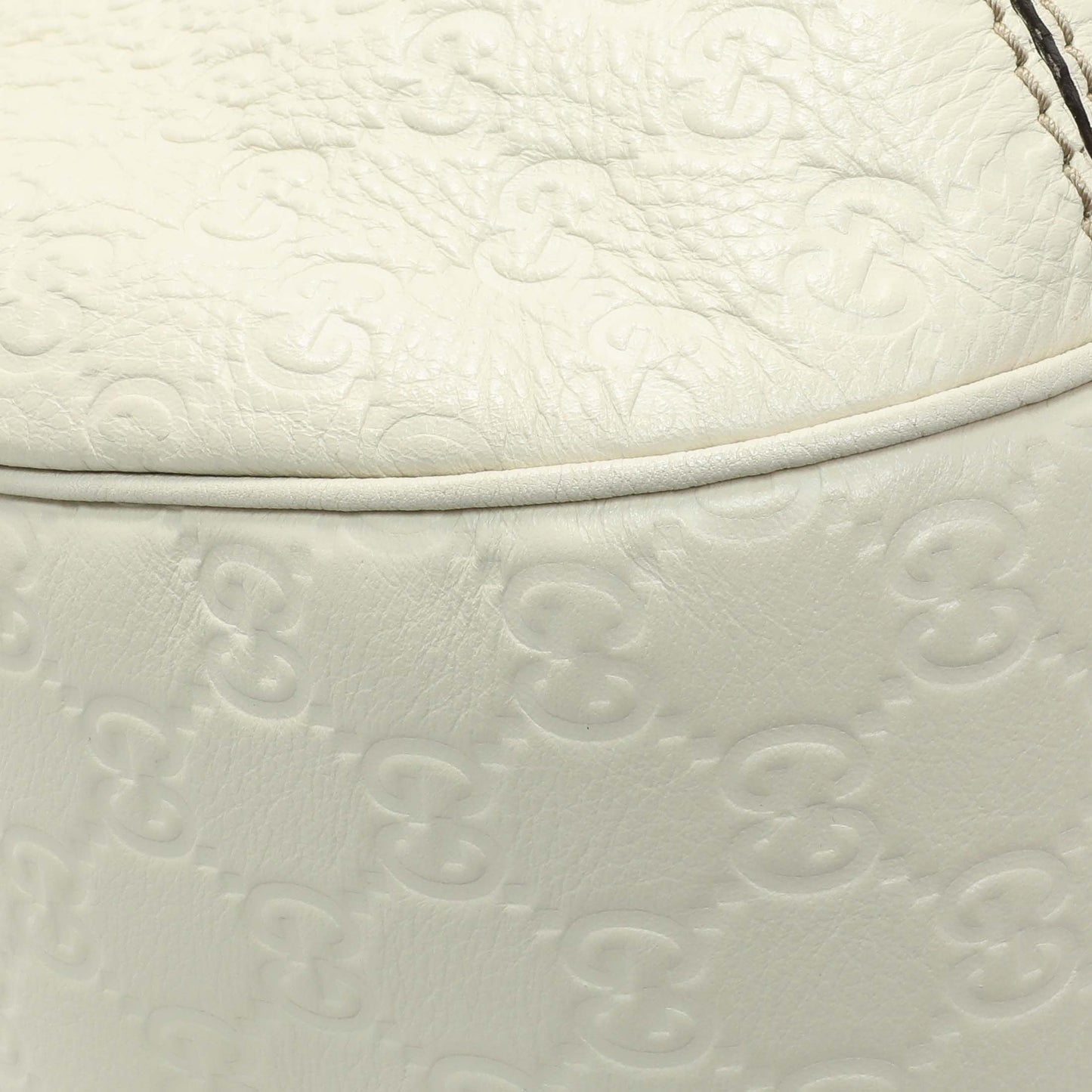Exclusive Gucci White Guccissima Large New Ladies Web Hobo — Alternate View 7