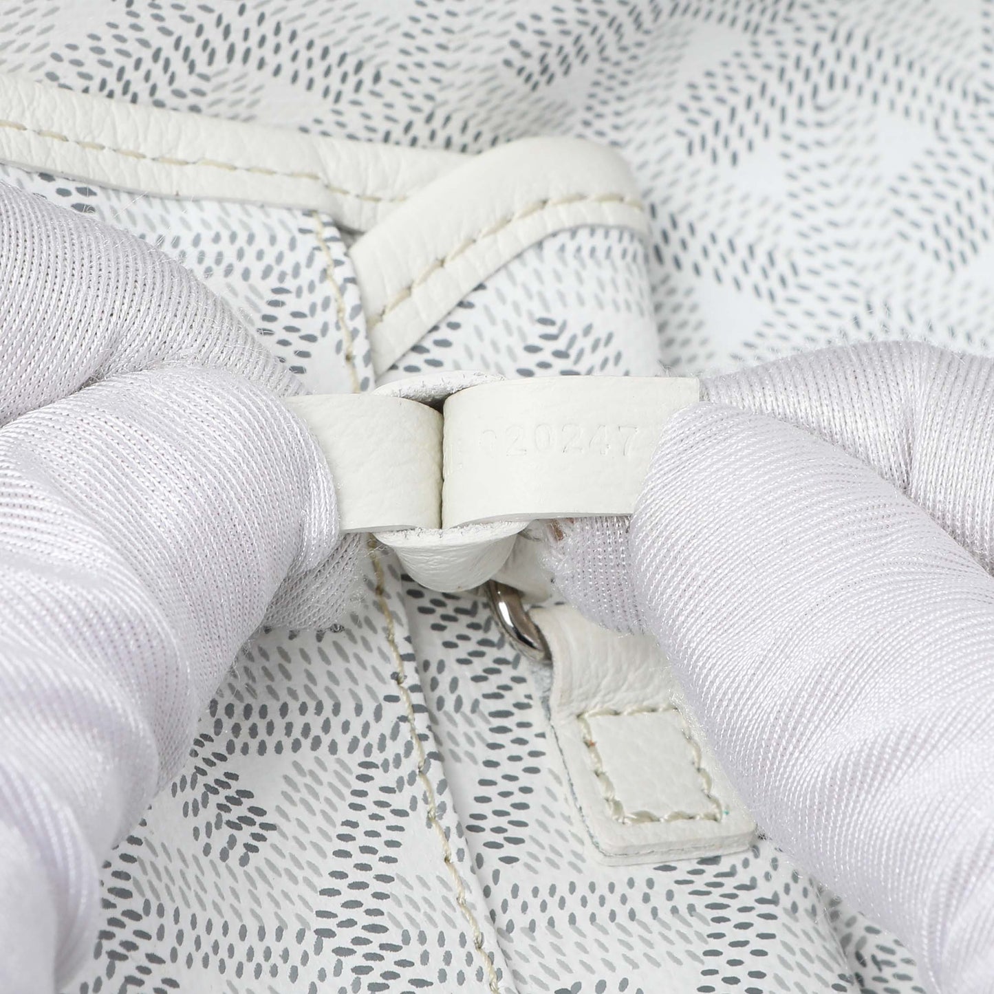 Exclusive Goyard White Goyardine Saint Louis PM — Alternate View 10