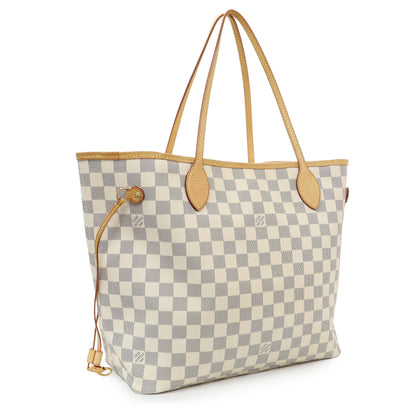 Exclusive Louis Vuitton Damier Azur Neverfull MM — Side View