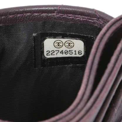 Exclusive Chanel Purple Lambskin Quilted Card Holder — Alternate View 11