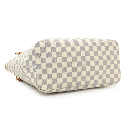Exclusive Louis Vuitton Damier Azur Neverfull MM — Back View