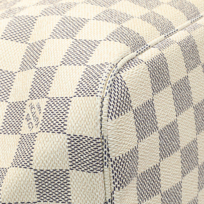 Exclusive Louis Vuitton Damier Azur Neverfull MM — Top View