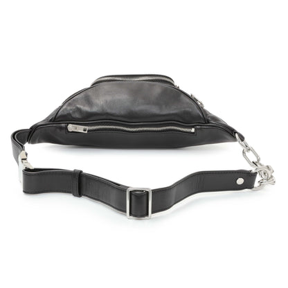 Exclusive Alexander Wang Black Lambskin Attica Belt Bag — Side View