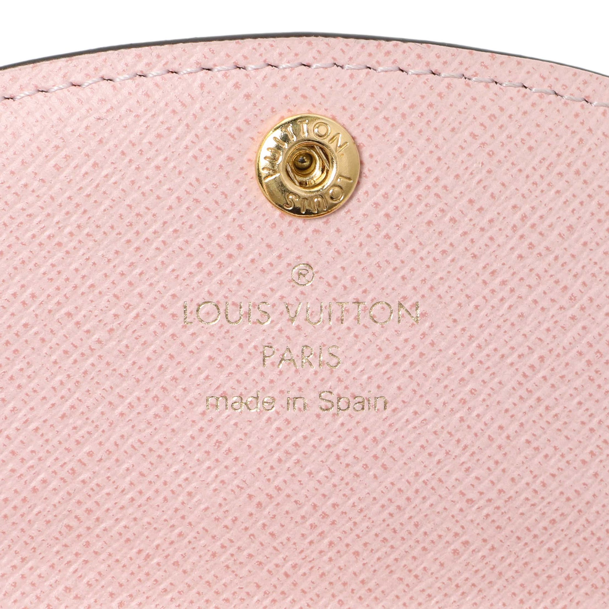 Exclusive Louis Vuitton Rose Ballerine Monogram Rosalie Coin Purse — Detail View