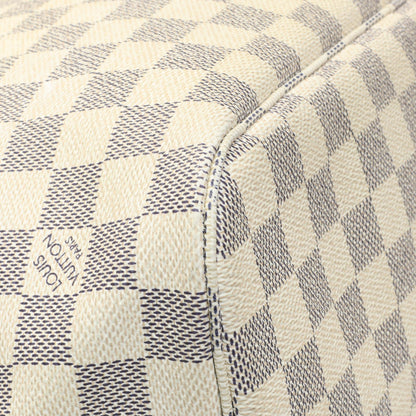 Exclusive Louis Vuitton Damier Azur Neverfull MM — Lifestyle View
