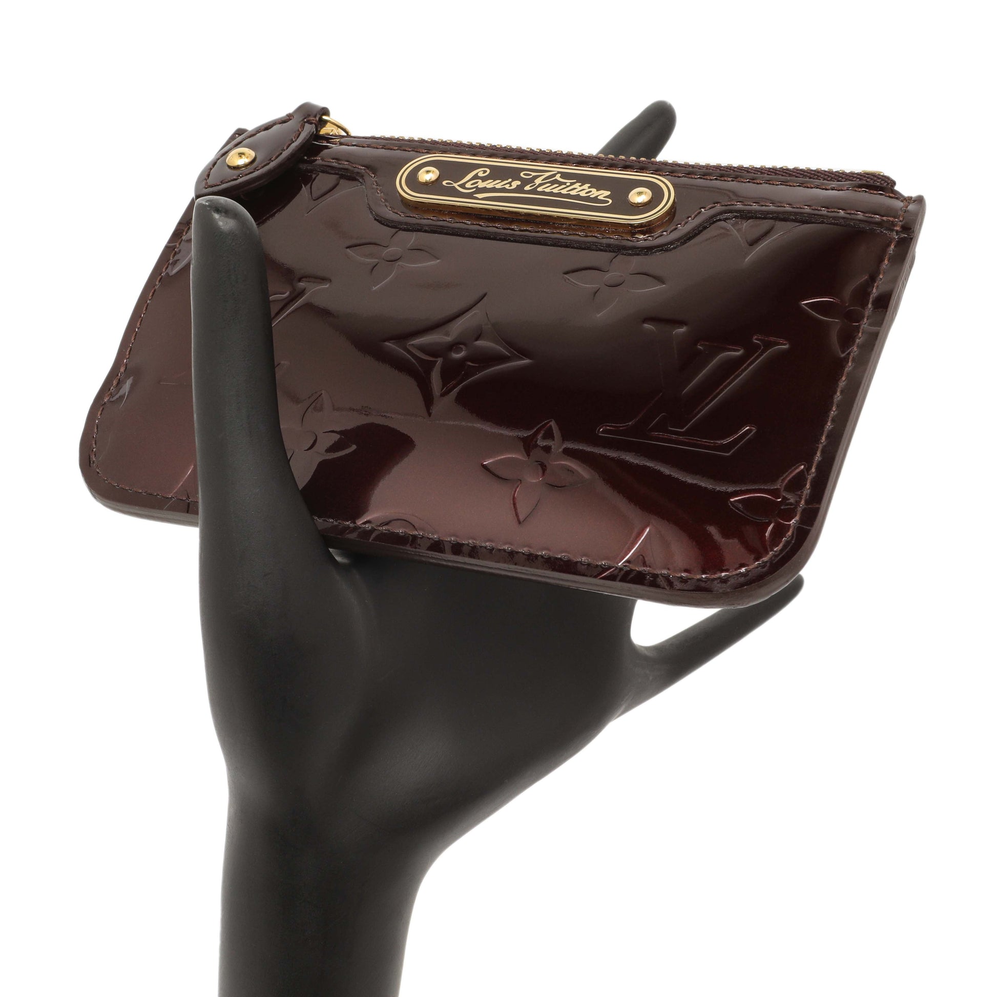 Exclusive Louis Vuitton Amarante Vernis Key Pouch — Alternate View 7