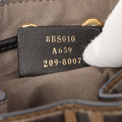 Exclusive Fendi Brown Calfskin Zucca Embossed Mini Mon Tresor Bucket Bag — Alternate View 7