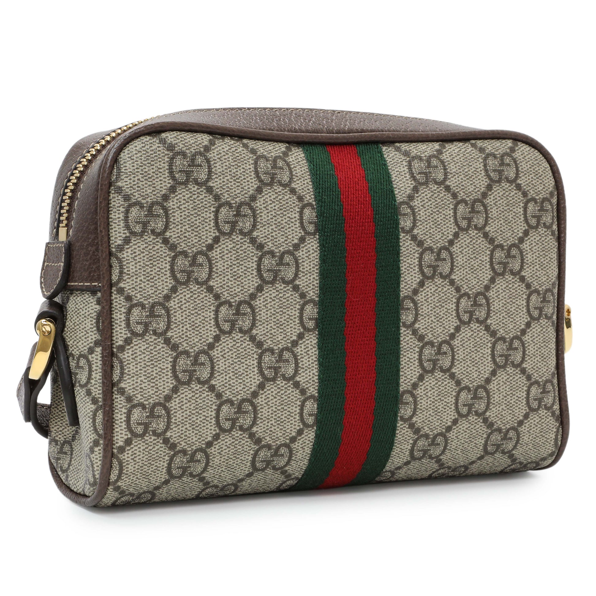 Exclusive Gucci Supreme Canvas Ophidia Mini Shoulder Bag — Side View