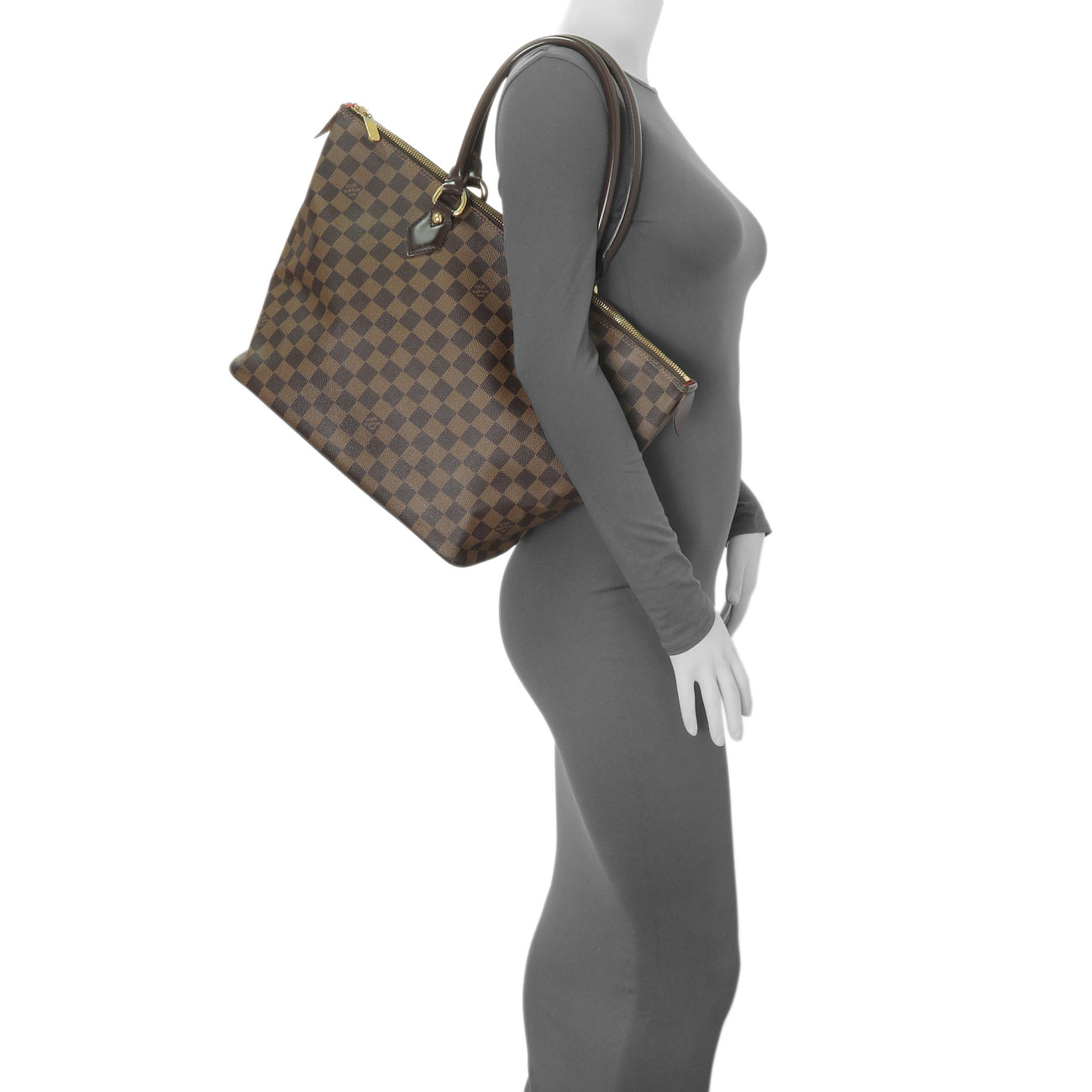 Exclusive Louis Vuitton Damier Ebene Saleya MM — Alternate View 11