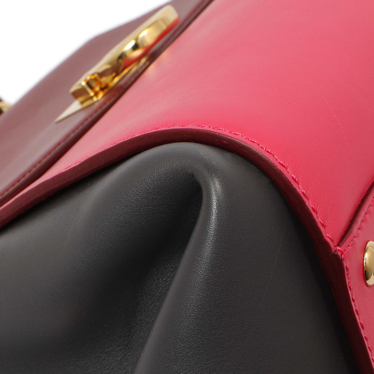Exclusive Salvatore Ferragamo Multicolor Calfskin Sofia Shoulder Bag — Top View