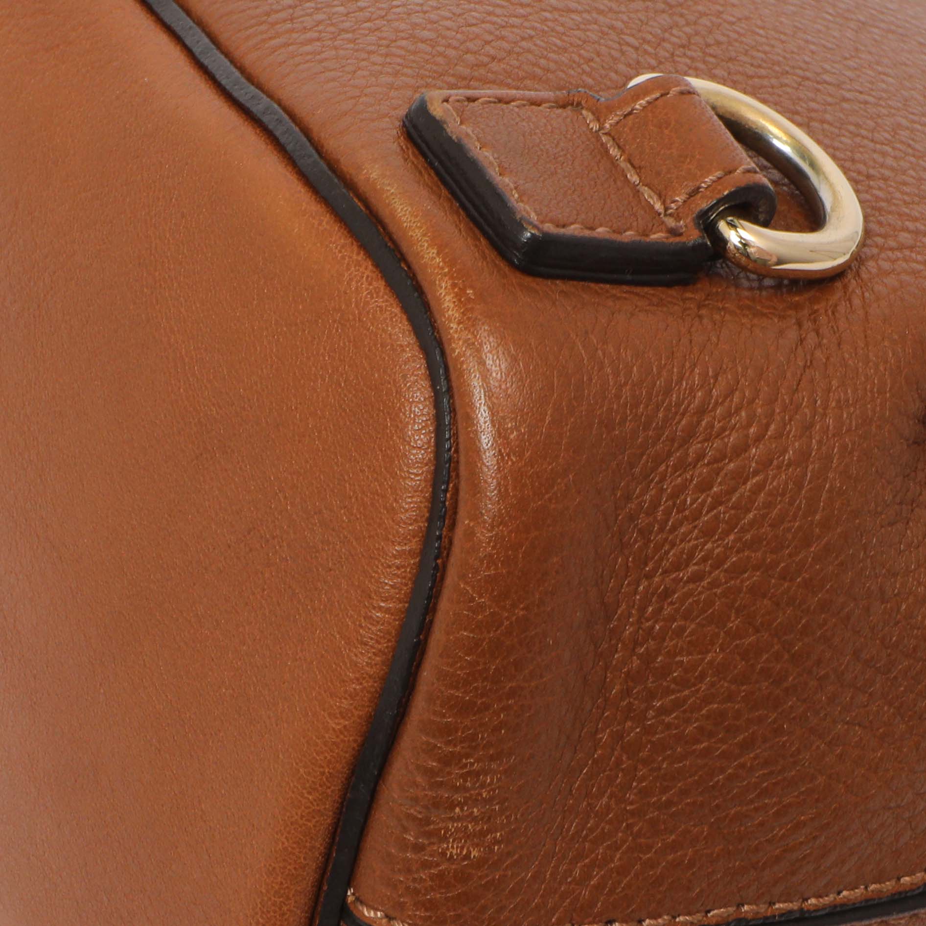 Exclusive Chloe Tan Suede Calfskin Mini Faye Backpack — Lifestyle View