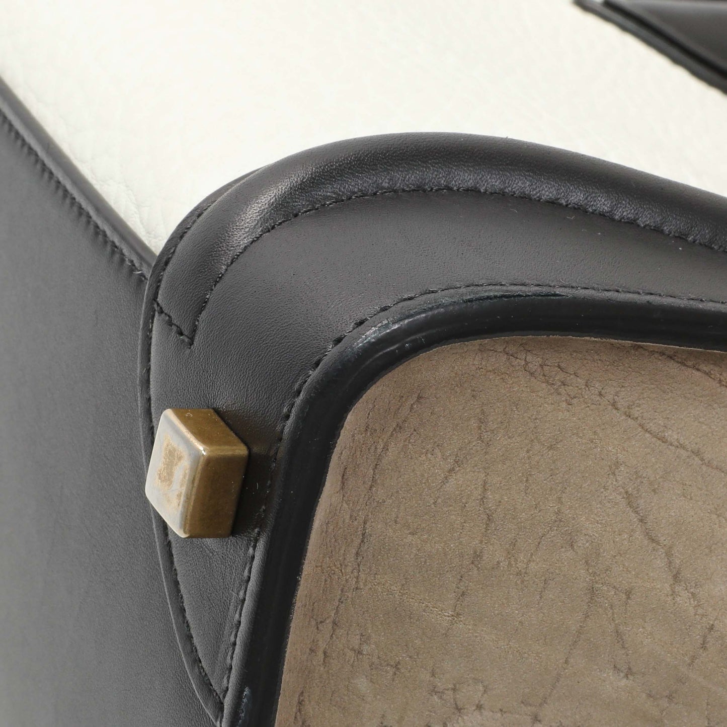Exclusive Celine Tricolor Calfskin Suede Micro Luggage Tote — Alternate View 7