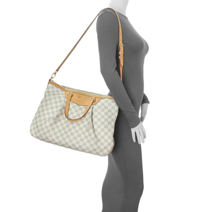 Exclusive Louis Vuitton Damier Azur Siracusa GM — Alternate View 13