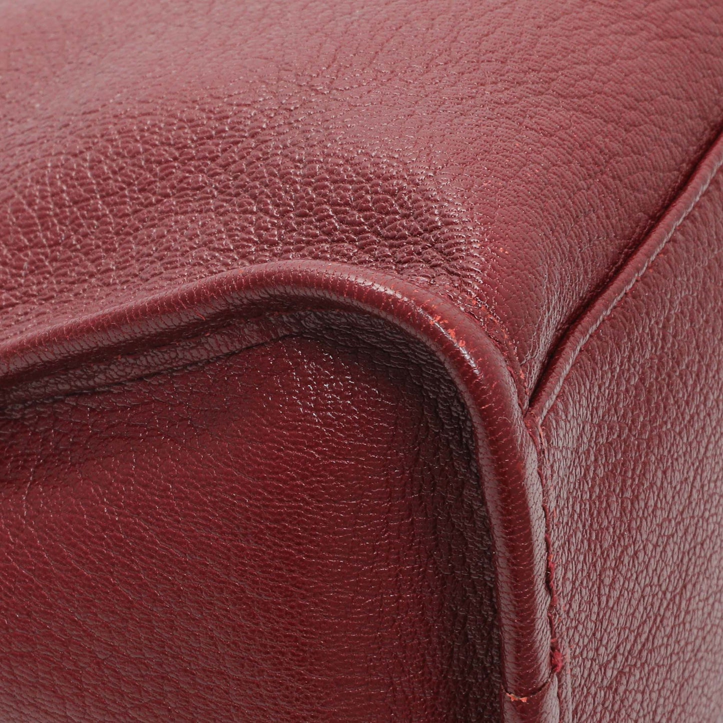 Exclusive Balenciaga Burgundy Chevre Metallic Edge Hardware S City — Lifestyle View