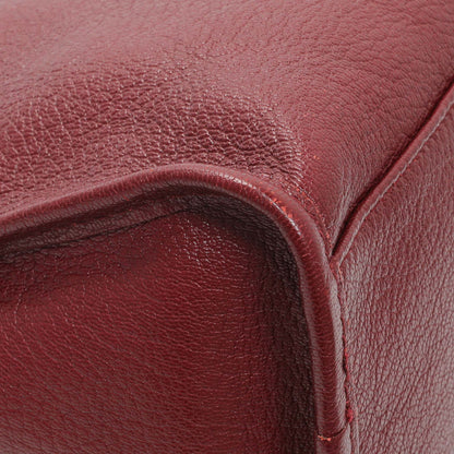 Exclusive Balenciaga Burgundy Chevre Metallic Edge Hardware S City — Lifestyle View