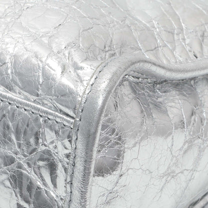 Exclusive Balenciaga Silver Agneau Small Le City — Alternate View 7