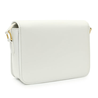 Exclusive Celine Chalk Shiny Calfskin Teen Triomphe — Side View