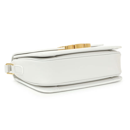 Exclusive Celine Chalk Shiny Calfskin Teen Triomphe — Back View