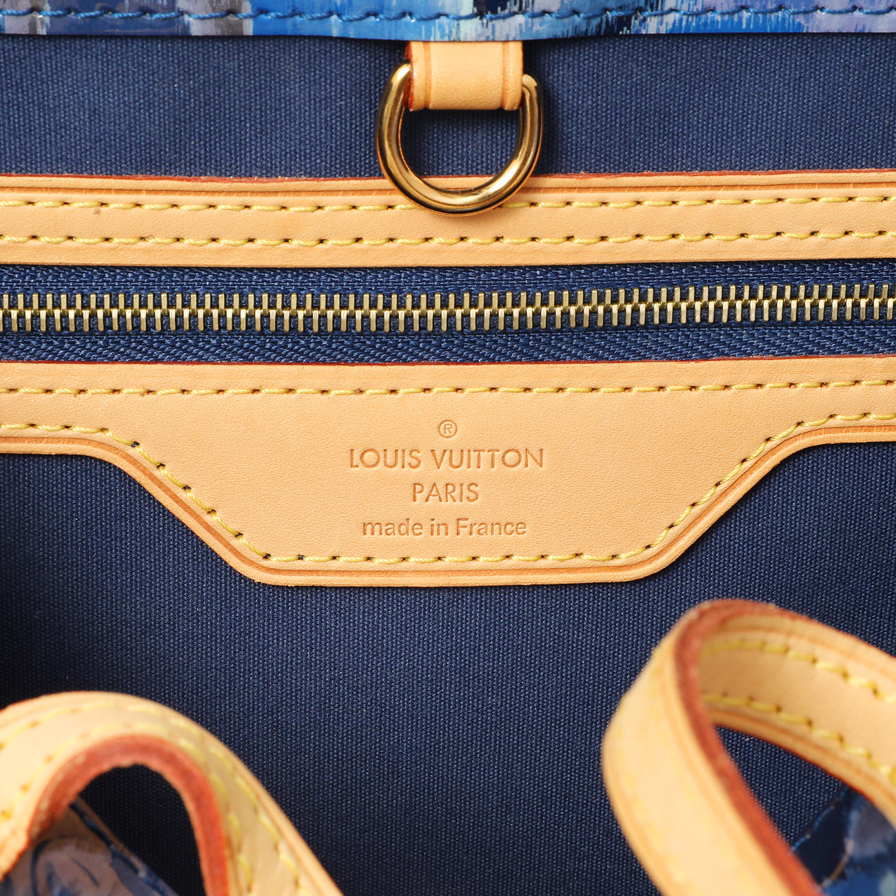 Exclusive Louis Vuitton Grand Bleu Vernis Ikat Catalina Tote — Detail View