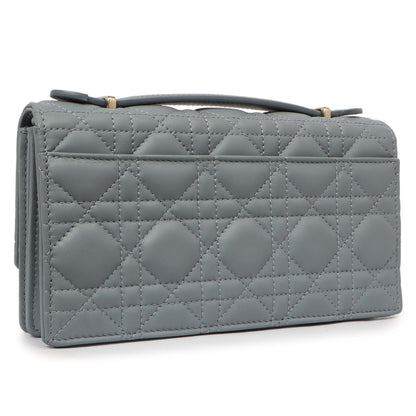 Exclusive Christian Dior Cloud Blue Lambskin Mini Miss Dior — Side View
